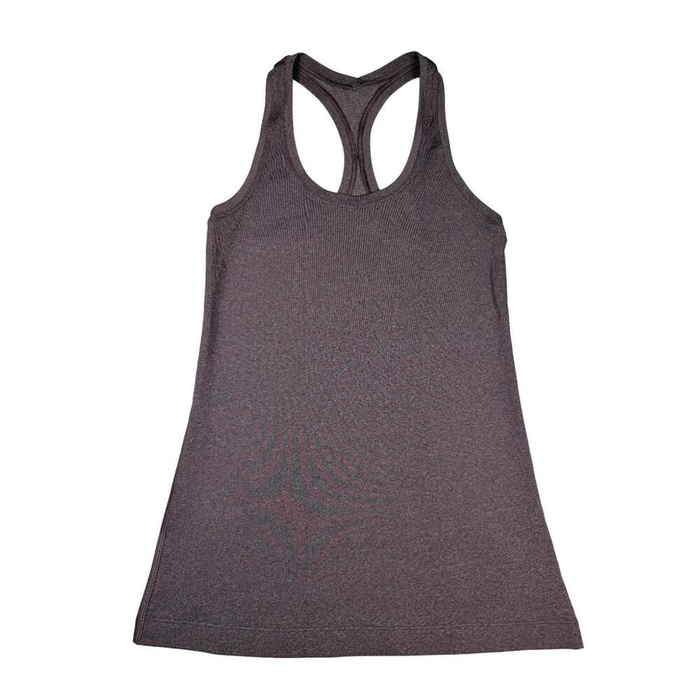 Lululemon Swiftly Tech Racerback Tank Top Heathered Purple Athletic Women Size 2